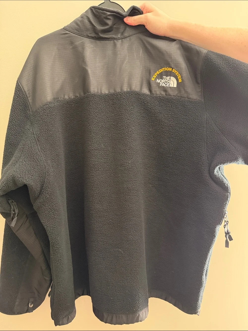 The North Face Black Men's Fleece-Tech Hybrid Jacket